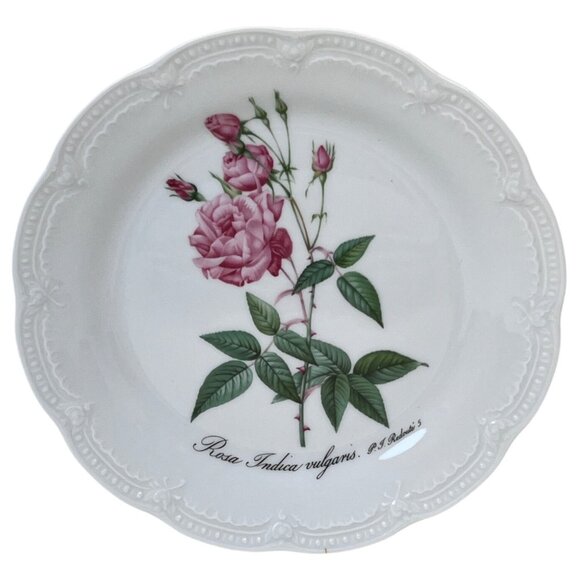 4 Hutschenreuther Viktoria Rose Salad Decorator Plates Germany 7 1/2" - Picture 2 of 7
